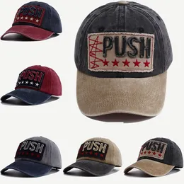 2022 Vintage Distressed Washed Patch Baseball Caps Spring Fall Soft Dome Men's Ball Hat For Wholesale