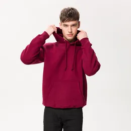 Erkek Hoodies Sweatshirts Velvet Sweatshirt Mens 2022 Marka Uzun Kollu Erkekler Solid Cast Cep Büyük Boyutlu Kapüşonlu Sıcak Erkek Kakarma
