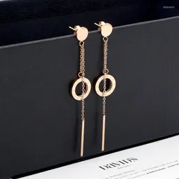Stud Fashion Tassel Roman Alphabet Long Section Shellörhängen smycken för kvinnor gåvan K303Stud Dale22