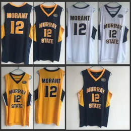 Men's Murray State Racers #12 Ja Morant 2018-19 College Basketball Game Jersey