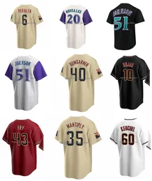 Sl Arizona Ketel Jersey David Peralta Diamondback Joe Mantiply Randy Johnson Druw Jones Paul Fry Luis Gonzalez Keuchel Josh Rojas Daulton