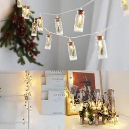 Strings Wishing Bottle LED Lights String Tiny Christmas Tree Fairy Wire Lamp Decorative NightlightLED StringsLED