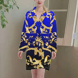 NoisyDesigns Luxury Floral Pattern Women Robe Bath Robe Black Robe Feminino Pijamas Clothes Home Ladies Bachelorette Prepare modear 220627