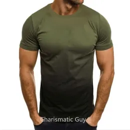 Kaus Lengan Pendek Musim Panas Untuk Pria Kaus Gradien Bagian Tipis Longgar Ratus Pakaian Jalanan Besar Kaus Atasan Leher O Pakaian 220610
