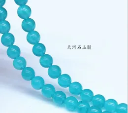 8mm approx 45beads/pcs crystal chalcedony red blue green white Natural Stone Round Spacer Beads For Jewelry Making Diy sg4tg Beads Jewellery