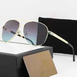 1pcs Designer Brand Classic Pilot Sunglasses Fashion Women Sun Glasses UV400 Золотая рама зеленое зеркало 58 -мм мужское 62 -мм объектив с коробкой Lunette de Soleil
