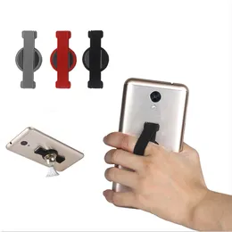 Finger Grip Elastic Band Strap Universal Phone Holder för mobiltelefoner surfplattor för Apple iPhone Samsung blandad färg