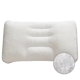 Japan Style Orthopedic Cervical Pillow 5030CM Ergonomic Neck Pillow Adjustable PE Hose Filled Cotton Case Sleeping Pillow T200603