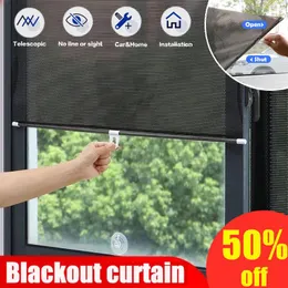カーテンドレープ窓のサンシェードブラックアウトカーベッドルームキッチンオフィスカーテンスケルテインのためのユニバーサル吸引ローラーブラインド