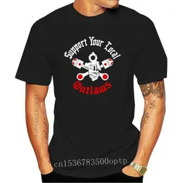 Magliette da uomo Outlaws Mc Sylo Logo Support Your Local 2022 T Shirt Tutte le taglie #az + $ Regalo Altro e colori