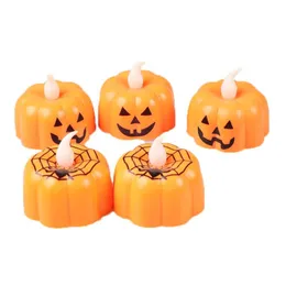 led electronic pumpkin lights Halloween party decorations lights atmosphere decoration glowing toys squash candle light LK0017