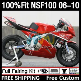 ホンダファイバーグラスNSF100 NSF 100 06-10 10DH.57 NSF-100 06 08 09 10 NS-F100 2006 2007 2008 2009 2010射出金型フェアリングライトレッド