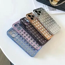 Totemic Frame Rhinestone Pattern Electroplated Soft TPU Phone Cases for iPhone 13 12 11 Pro XS Max XR X 7 8 Plus Luxury Soft Case Cover