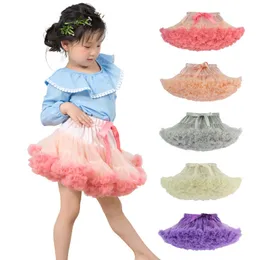 Flickor pettiskirt tutu kjol fluffig petticoat baby kjol barn dans kjol balett boll klänning tutu petticoat barn kläder 220423