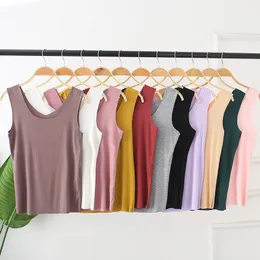 Double Wear Women Seamless Tank Solid Sleeveless Sexy Top T-shirt Fashion Cotton Cute Geek T-shirt Estate femminile