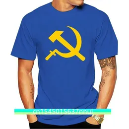 Martelo Russo e Foice CCCP Exército Vermelho Soviético Mens Solto Fit Algodão Camiseta Camiseta Streetwear Casual 220702