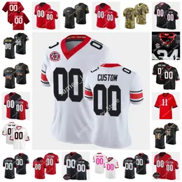 Brock Bowers Maglie UGA Playoff Stitched College Football Jersey 4 James Cook 22 Kendall Milton 12 Rian Davis 15 Carson Beck 60 Clay Webb 19 Adam Anderson maglie NCAA