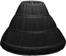 Últimas crianças anáguas de casamento acessórios de noiva meio escorregadia meninas crinoline branca longa flor de vestido formal traseiro kirt