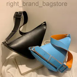 Bolso cruzado triangular de moda para Wpmen, bolsos de hombro con correa ancha de diseñador, bolso de mensajero de cuero Pu de lujo, bolso pequeño para mujer 2022 W220806
