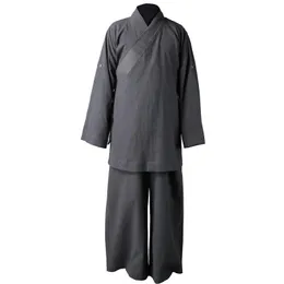 Kleidung Ethnische Kleidung Unisex Baumwollline Herumnpring Buddhist Zen Shaolin Mönch Kampfkunst Tai Chi Uniformen Arhat Lay Suits