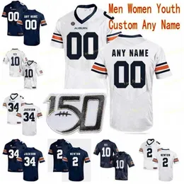 Thr NCAA College Jerseys 33 K.J. Britt Will Hastings 34 Bo Jackson 5 Derrick Brown 8 Jarrett Stidham Custom Football Stitched