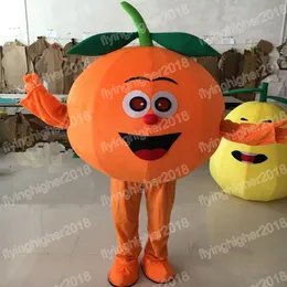 Disfraz de mascota naranja encantador de Halloween personaje temático de Anime de dibujos animados carnaval adulto vestido Unisex fiesta de cumpleaños de Navidad traje al aire libre