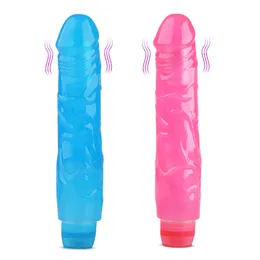 Crystal Jelly Dildo Artificial Penis Soft Silicone Vibrator Intime Massage Stick Magic Wand Male Cock Adult Toys for Women