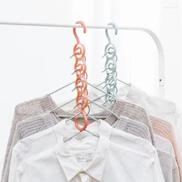 3st/ställ in plastkläderhängare rack 4 hål torkande hängande garderobsarrangörsställ