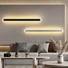 Lâmpada de parede luz de decoração de sala de estar interna de lâmpada ferro e acrílico AC90-260V 40cm 60cm 80cm 100cm 120cmwall