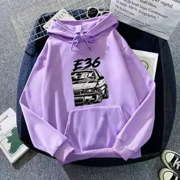 Bluzy damskie bluzy HARAJUKU Kobiet samochodowy nadrukowano swobodną bluzę z długim rękawem koreańskie pullover luźne streetwear NS5239Women's