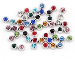 20PCS/lot Round Birthstone Floating Locket Charms DIY Accessories Fit For Glass Living Memory Magnetic Locket