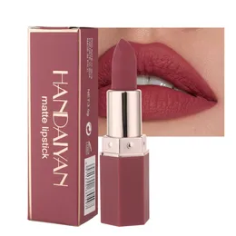 Lipstick Matte Waterproof Velvet Lipsticks Sexy Red Brown Pigments Makeup Long Lasting Profissional Lip Gloss Wholesale