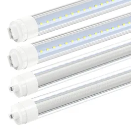 Cesans 360 Derece T8 T10 T12 LED Tüp 8ft 52W R17D/HO BASE ÇİFT TUMLI işaretler için LED Açık Tüpler 6000K Soğuk Beyaz Açık Kapak 20 Paketler