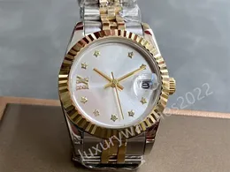 Super Quality Ladies Wristwatch BF Maker 31 mm stal nierdzewna dwa tony Azja 2813 Ruch jubileuszowy mechaniczne automatyczne zegarki kobiet