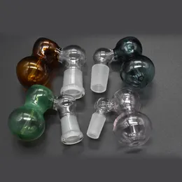 Glass Bong Ash Catcher Bowl Bubbler for Dab Rig Bong 10mm 14mm 18mm Male Female Gourd Shape Percolator Smoking Dry Herb Pipes Cheapest