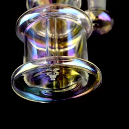 8.3-Inch Plating Purple Bent Type Glass Hookah Bong - Circle Downstem, 14mm Female Joint