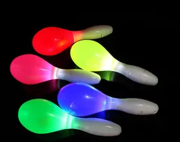 LIGHT UP Maracas Party LED 빛나는 쉐이커 소음 제조업체 셰이커 플래시 컬러 장난감 크리스마스 부활절 할로윈 콘서트 클럽 분위기 소품