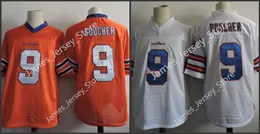 Erkekler The Waterboy Film #9 Robert Bobby Boucher Jr. Futbol Jersey Turuncu Dikişli Futbol Formaları