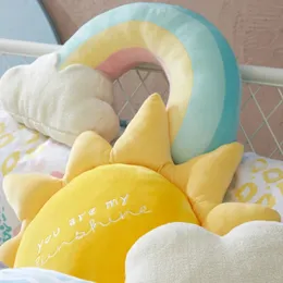 Baby Rainbow Plush Toys Fantastyczny seria nieba Pchana Słoneczna Słoneczna Cloud Soft Shell Poduszka Girl