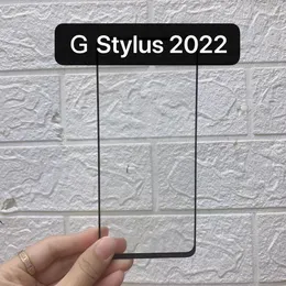 غلاف الغراء الكامل الأسود جودة الجودة حامي شاشة الزجاج المقسى لموتو G stylus 2022 4G/5G Samsung A33 A53