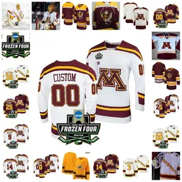 2022 Frozen Four Championship Minnesota Golden Gophers Stitched Hockey Jersey Custom 5 Rachel Ramsey 89 Matthew Knies 34 Brock Faber Ben Meyers Aaron Ness Ryan Stoa