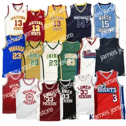 Nowy statek z USA Vince 15 Carter North Carolina Basketball Jersey Cambridge Lower Merion Bryant Dwayne Wayne Jame 13 Harden LeBron James High