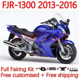 OEM Fairings for Yamaha FJR-1300 FJR 1300 A CC FJR1300A 2001-2016 Moto Body 38NO.103 FJR1300 13 14 15 16 FJR-1300A 2013 2014 2015 2015 Full Bodywork Kit Kit Blue