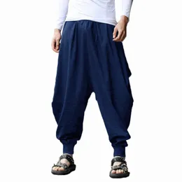 YJSFG HOUSE Pantaloni Harem da uomo di marca Grigio Hippie Hip Hop Plain Pantaloni Harem maschili marziali di Aladdin Pantaloni larghi larghi con coulisse 220816