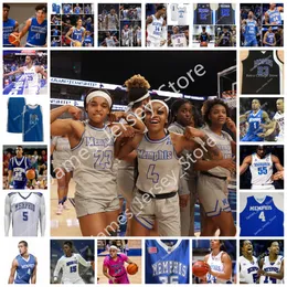 2022 NCAA Custom Memphi Tiger cucita pallacanestro College Jersey 1 HANNAH RIDDICK 2 MADISON GRIGGS 5 EMANI JEFFERSON 23 JAMIRAH SHUTES 24 MAKAIYA BROOKS ALIYAH VERDE