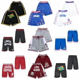 Movie Pocket SPACE JAM Basketball Shorts TUNESQUAD BUGS BUNNY Pant LOLA BUNNY Elastic Waist MCDONALDS Sweatpants Wear ALL AMERICAN ROYAL Drawstring Zipper Fly