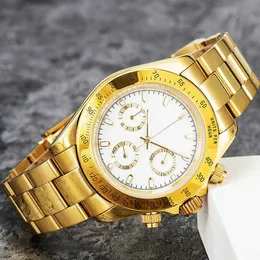 Męskie zegarki dla człowieka złoto Watch Pełna stal nierdzewna Super Luminous Montre de Luxe AAA Wysokiej jakości Montre Lunette Automatyczne mechaniczne