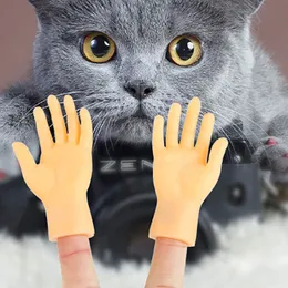 Toys de novidades para crianças adultas mini mãos engraçadas Toys de dedo criativo Toys suaves Mão suave provocam o presente de Halloween de brinquedo para animais de estimação