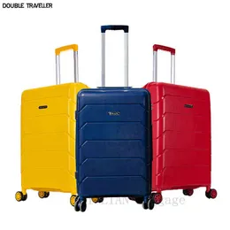 PC Bagaż wózka Wysokiej jakości walizka podróżna na kółkach noszona nasza obudowa kodu kabiny „„ J220708 J220708