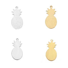 Pendant Necklaces Aluminum Alloy Tone Pineapple Plant Sequin Wire Drawing Metal Charms Pendants Necklace Choker Earring JewelryPendant